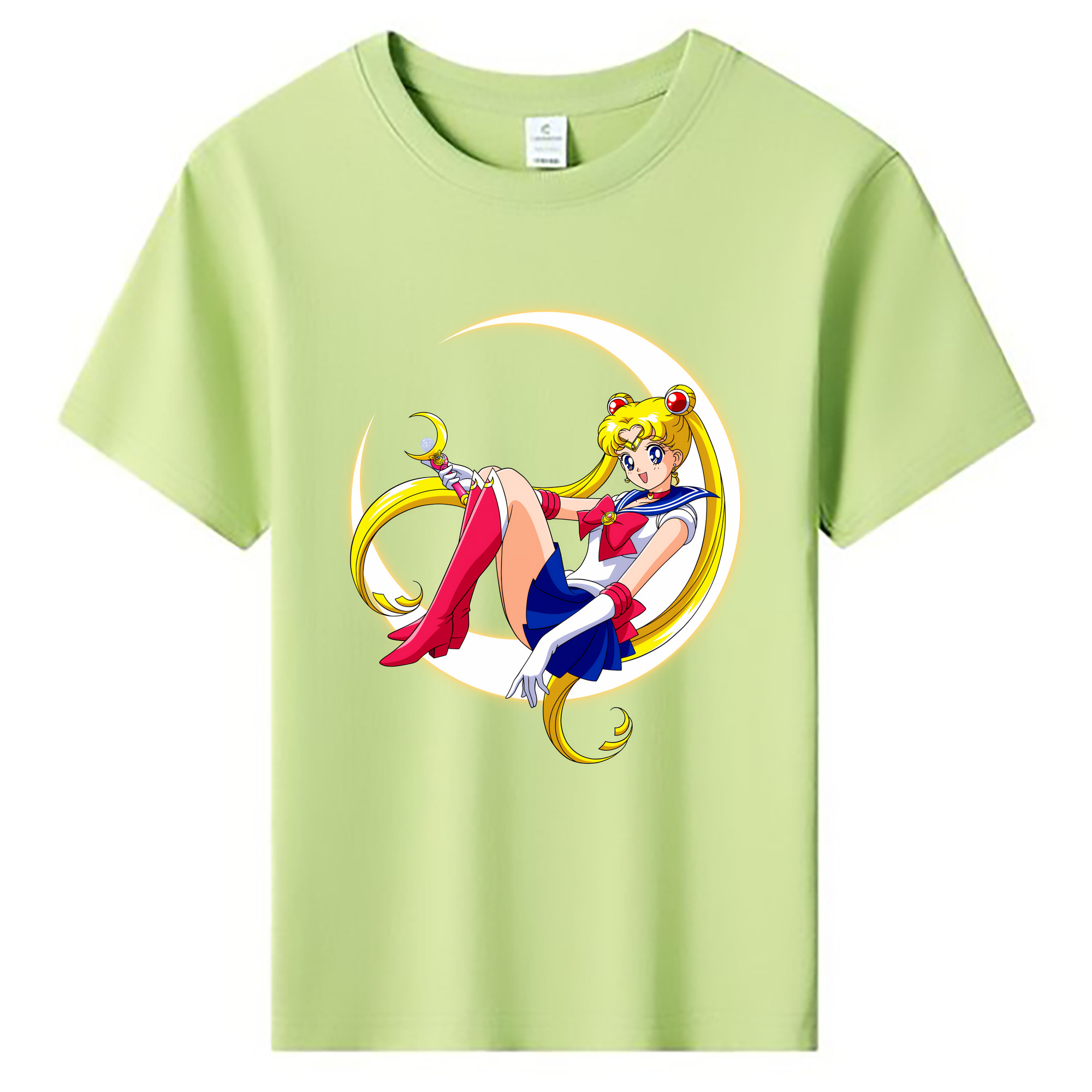 （画像用） 美少女戦士セーラームーン 月野 うさぎ つきの うさぎ Sailor Moon Tsukino Usagi 綿100％キッズTシャツ（フロントプリント）